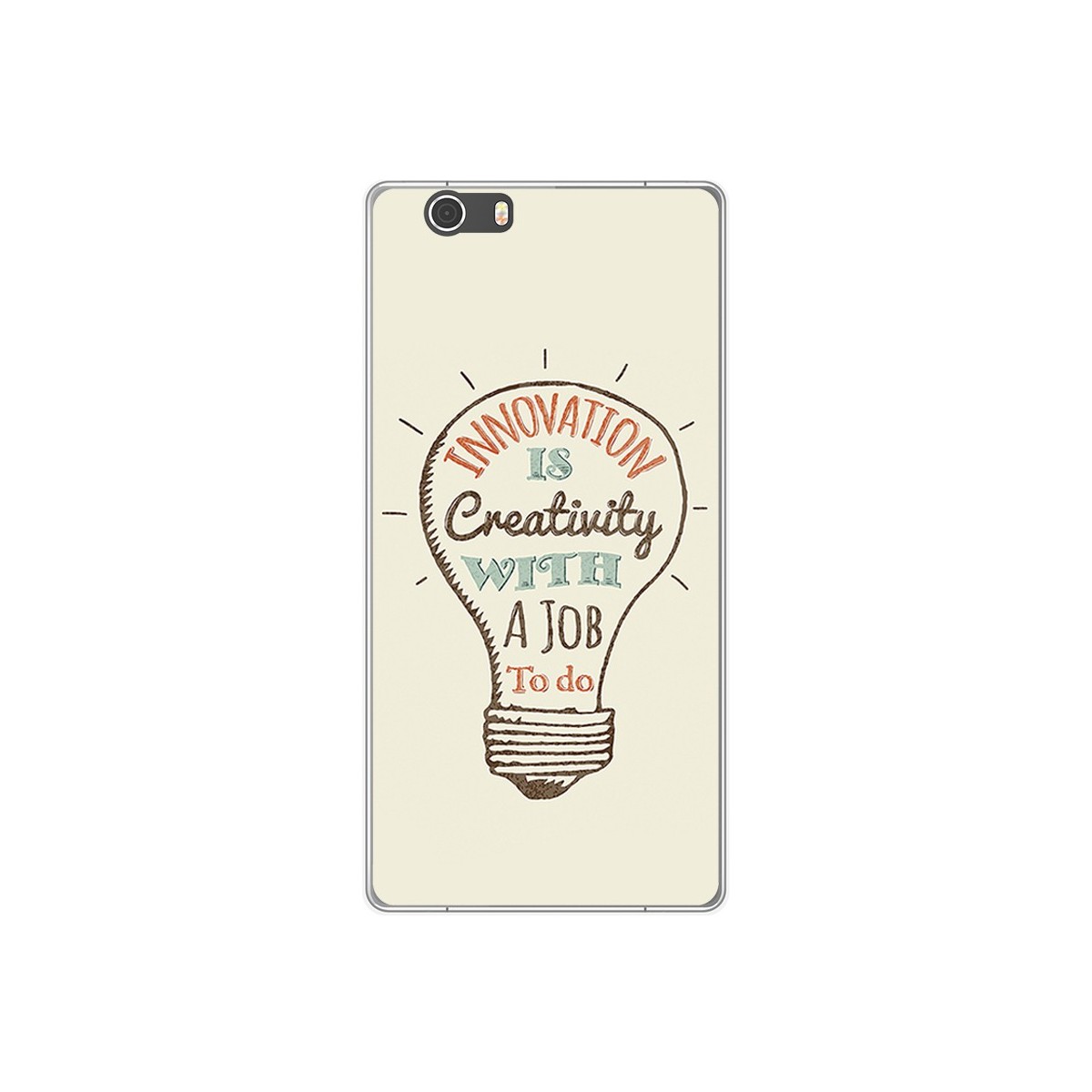 Funda Gel Tpu para Elephone M2 Diseño Creativity Dibujos