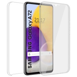 Funda Completa Transparente Pc + Tpu Full Body 360 para Samsung Galaxy A72 2
