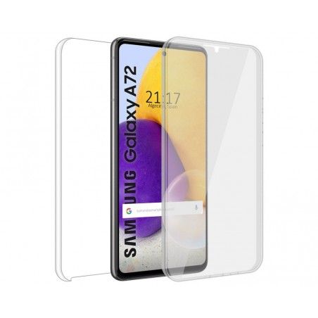 Funda Completa Transparente Pc + Tpu Full Body 360 para Samsung Galaxy A72