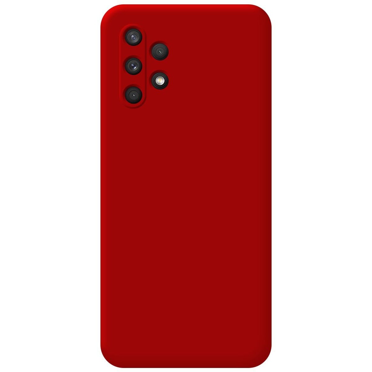 Funda Silicona Líquida Ultra Suave para Samsung Galaxy A32 4G color Roja