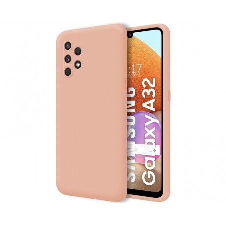Funda Silicona Líquida Ultra Suave para Samsung Galaxy A32 4G color Rosa