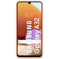 Funda Silicona Líquida Ultra Suave para Samsung Galaxy A32 4G color Rosa