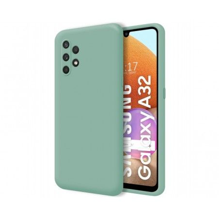 Funda Silicona Líquida Ultra Suave para Samsung Galaxy A32 4G color Verde