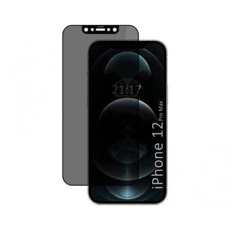 Protector Cristal Templado Completo 5D Antiespías para Iphone 12 Pro Max (6.7) Vidrio