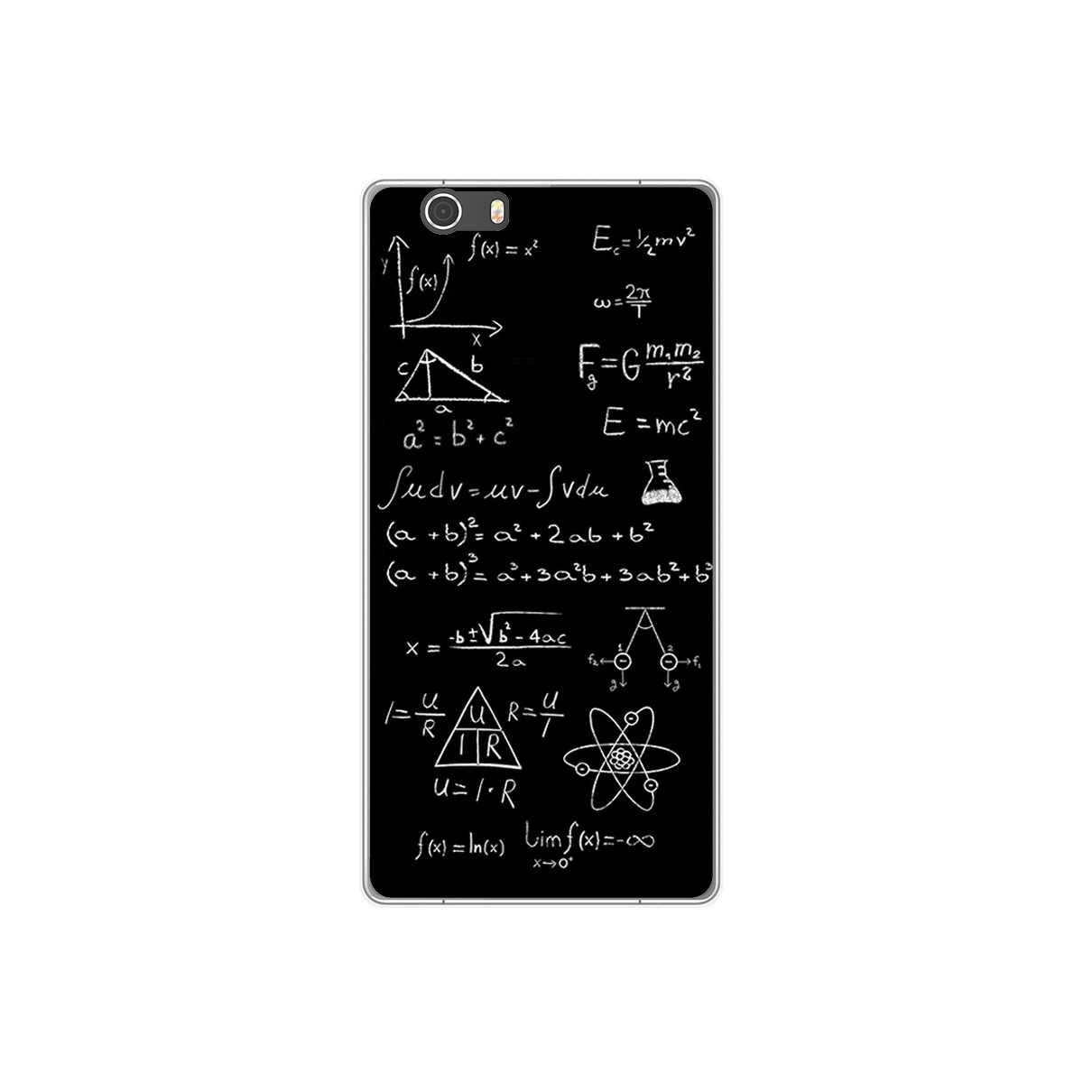 Funda Gel Tpu para Elephone M2 Diseño Formulas Dibujos