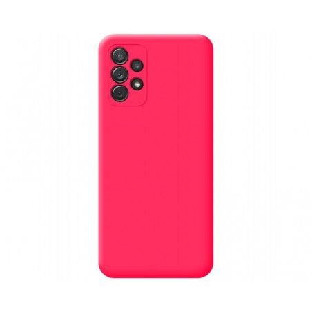 Funda Silicona Líquida Ultra Suave para Samsung Galaxy A52 / A52 5G / A52s 5G Color Rosa Fucsia