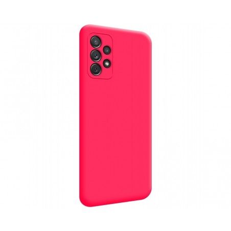 Funda Silicona Líquida Ultra Suave para Samsung Galaxy A52 / A52 5G / A52s 5G Color Rosa Fucsia