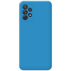 Funda Silicona Líquida Ultra Suave para Samsung Galaxy A72 Color Azul 2