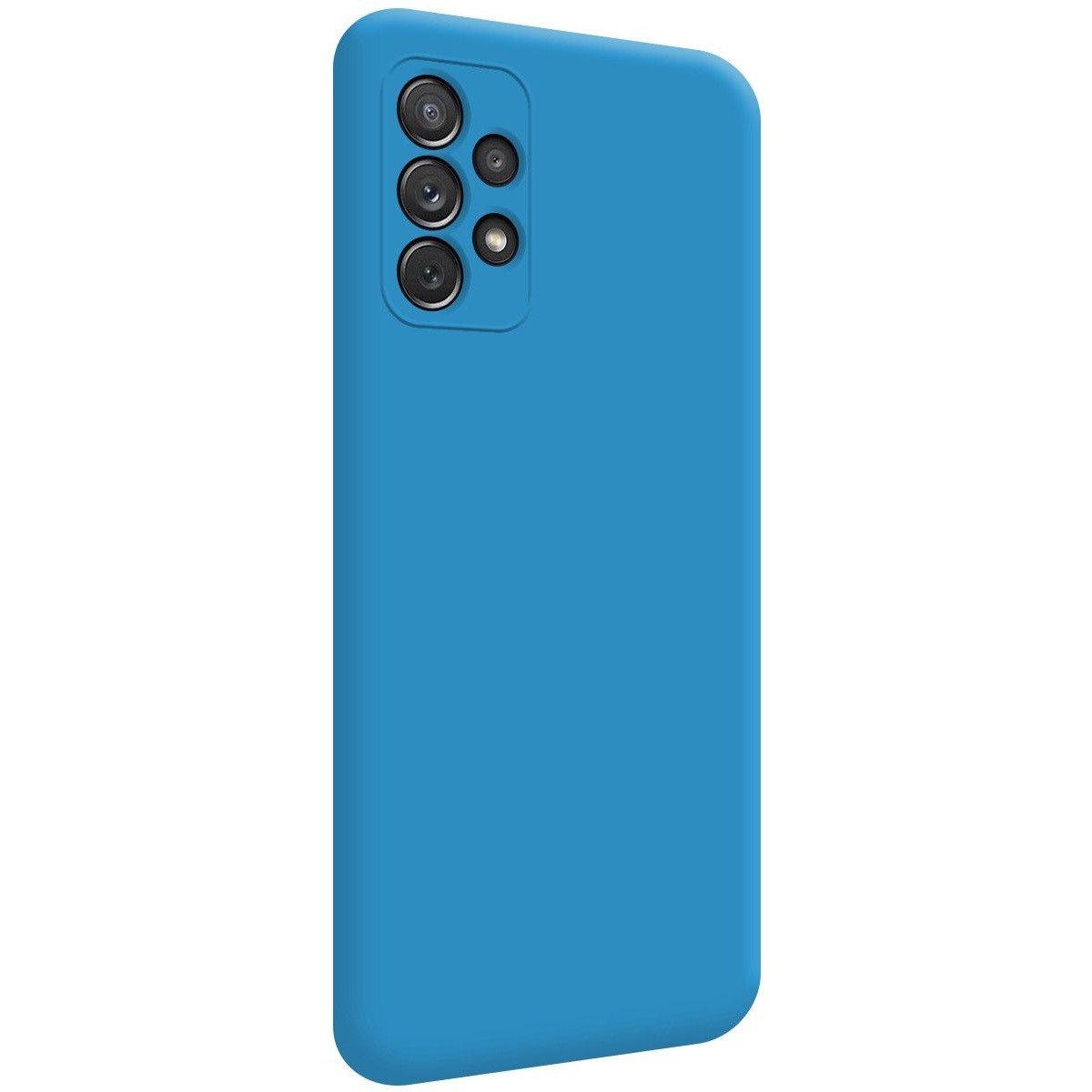Funda Silicona Líquida Ultra Suave para Samsung Galaxy A72 Color Azul