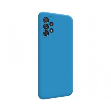 Funda Silicona Líquida Ultra Suave para Samsung Galaxy A72 Color Azul