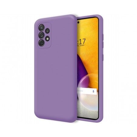 Funda Silicona Líquida Ultra Suave para Samsung Galaxy A72 Color Morada