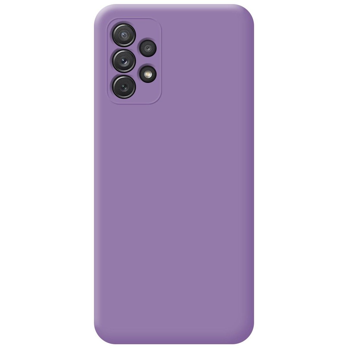 Funda Silicona Líquida Ultra Suave para Samsung Galaxy A72 Color Morada