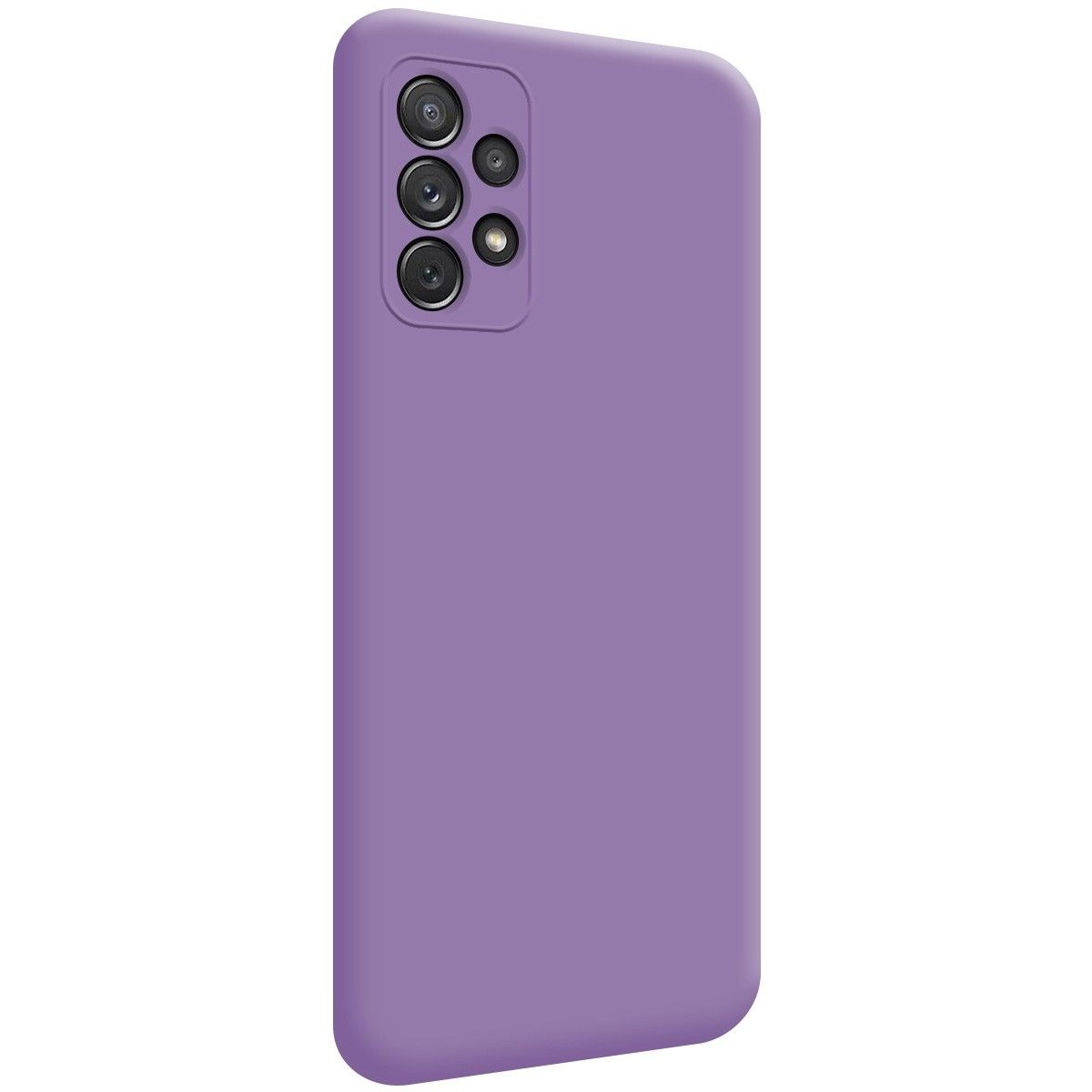 Funda Silicona Líquida Ultra Suave para Samsung Galaxy A72 Color Morada