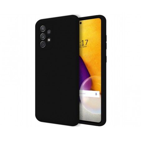 Funda Silicona Líquida Ultra Suave para Samsung Galaxy A72 Color Negra
