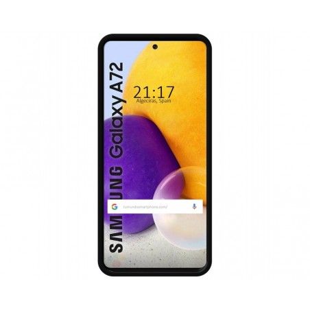 Funda Silicona Líquida Ultra Suave para Samsung Galaxy A72 Color Negra