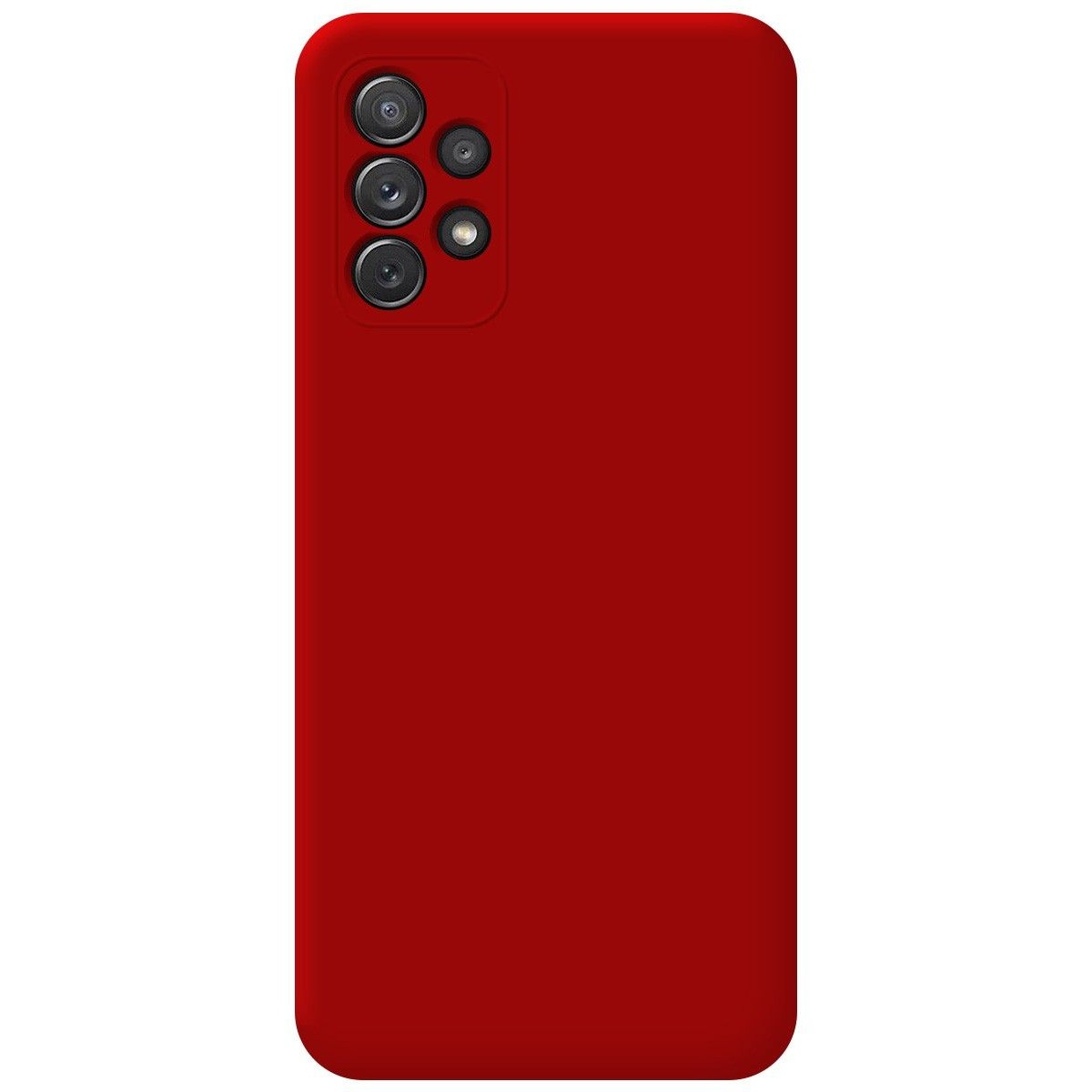 Funda Silicona Líquida Ultra Suave para Samsung Galaxy A72 Color Roja