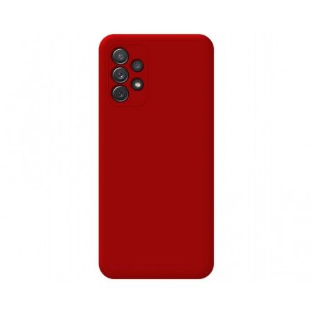 Funda Silicona Líquida Ultra Suave para Samsung Galaxy A72 Color Roja