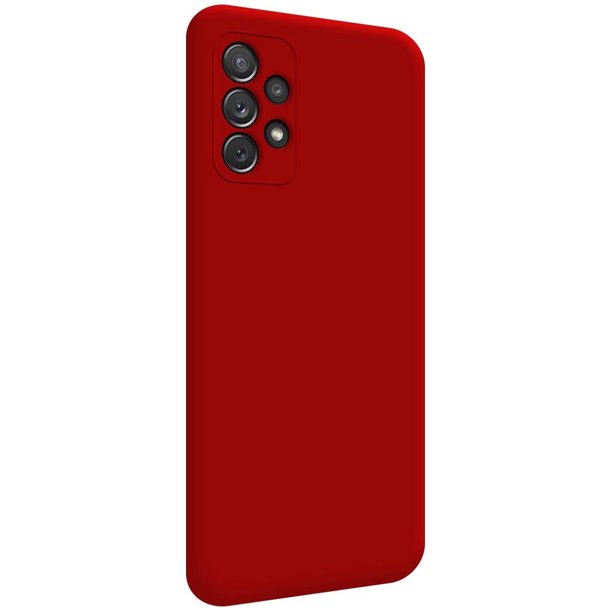 Funda Silicona Líquida Ultra Suave para Samsung Galaxy A72 Color Roja