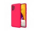 Funda Silicona Líquida Ultra Suave para Samsung Galaxy A72 Color Rosa Fucsia