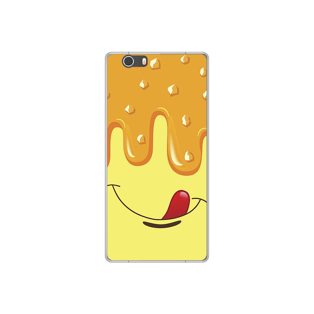 Funda Gel Tpu para Elephone M2 Diseño Helado Vainilla Dibujos