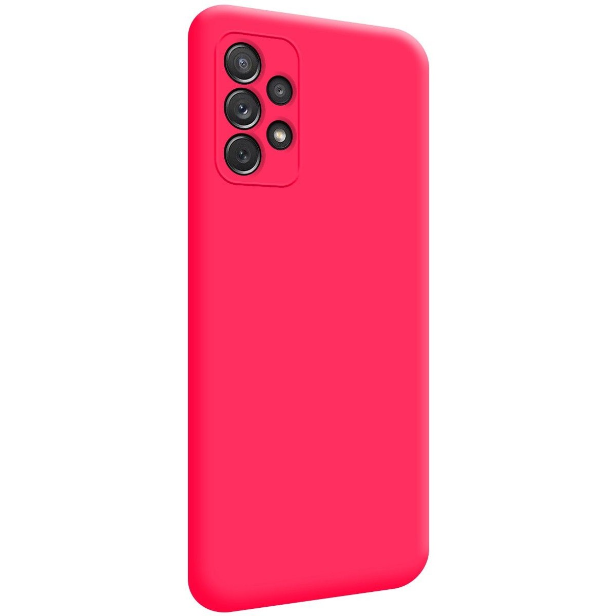 Funda Silicona Líquida Ultra Suave para Samsung Galaxy A72 Color Rosa Fucsia