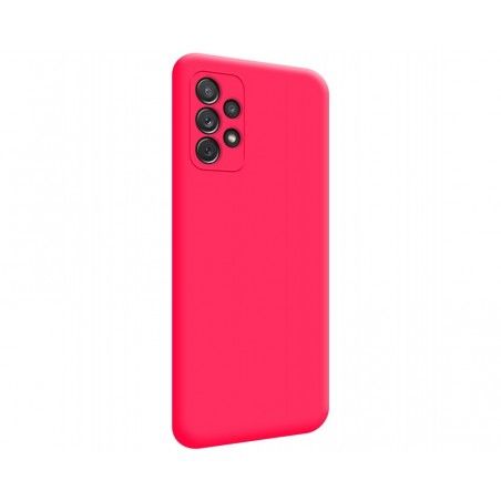 Funda Silicona Líquida Ultra Suave para Samsung Galaxy A72 Color Rosa Fucsia