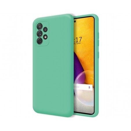 Funda Silicona Líquida Ultra Suave para Samsung Galaxy A72 Color Verde