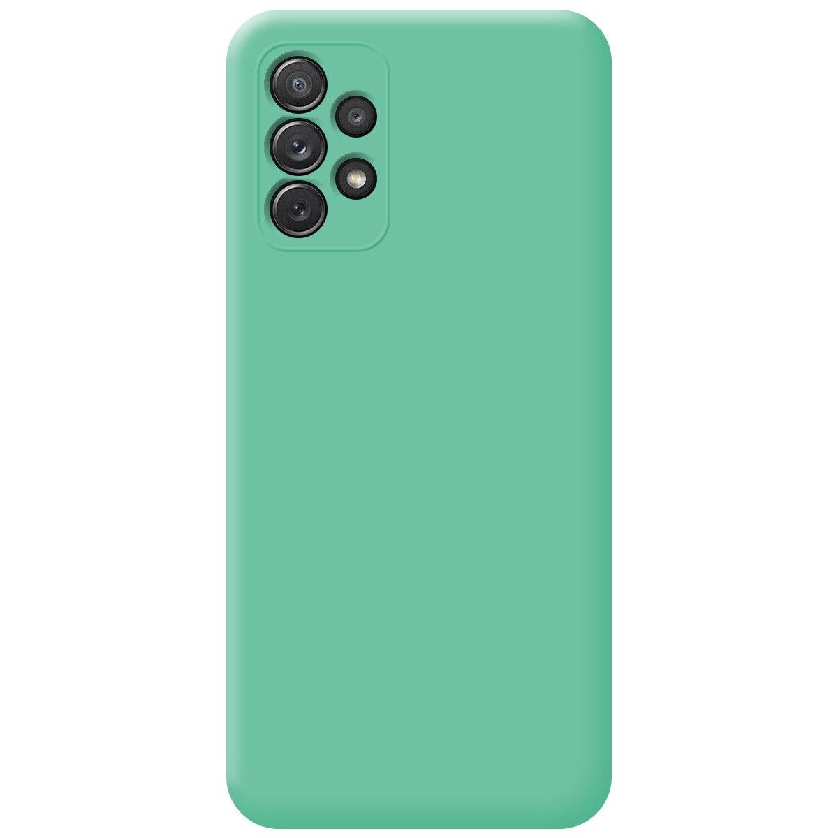 Funda Silicona Líquida Ultra Suave para Samsung Galaxy A72 Color Verde