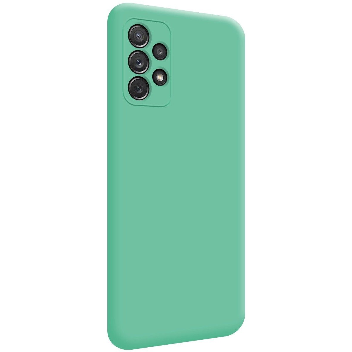 Funda Silicona Líquida Ultra Suave para Samsung Galaxy A72 Color Verde
