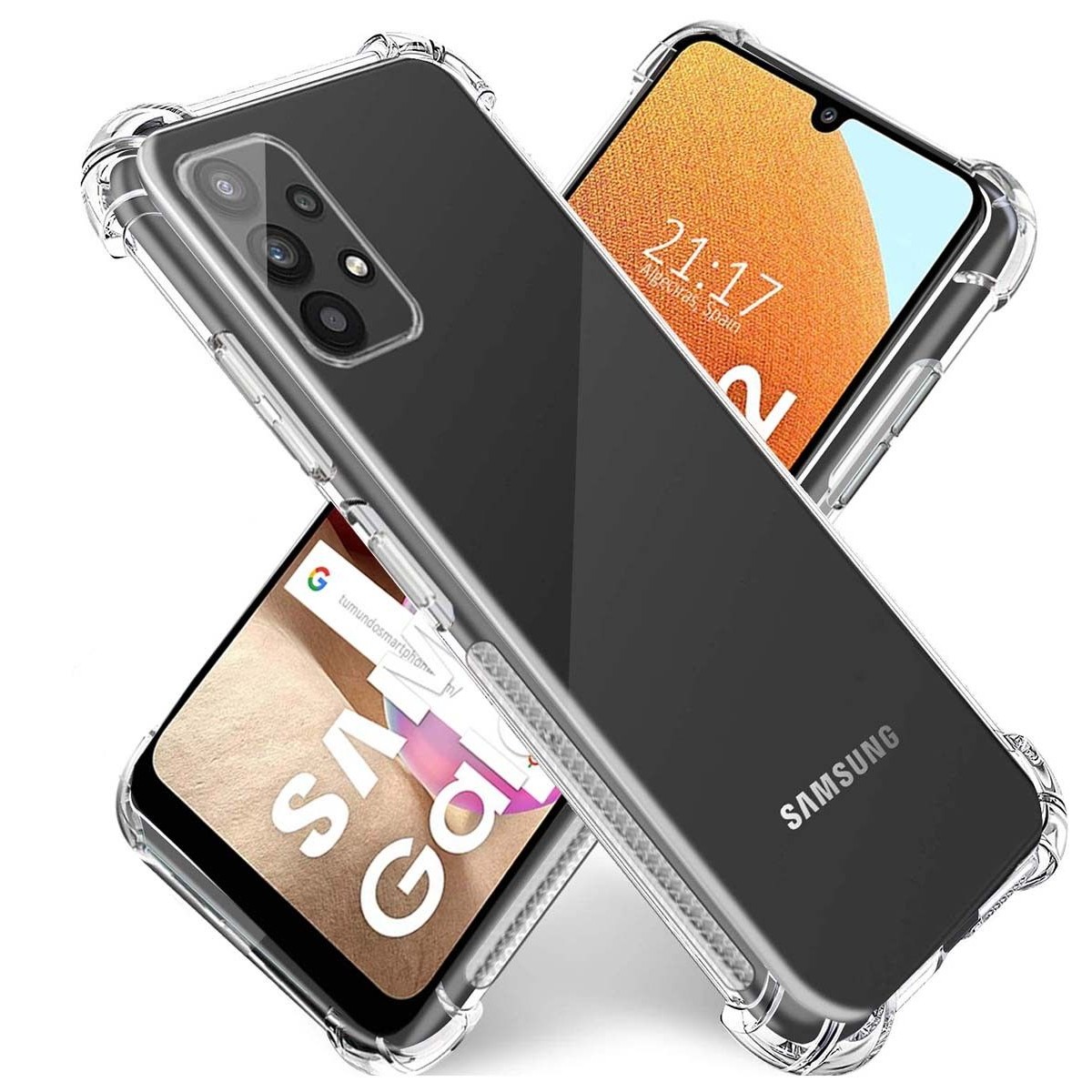 Funda Gel Tpu Anti-Shock Transparente para Samsung Galaxy A32 4G