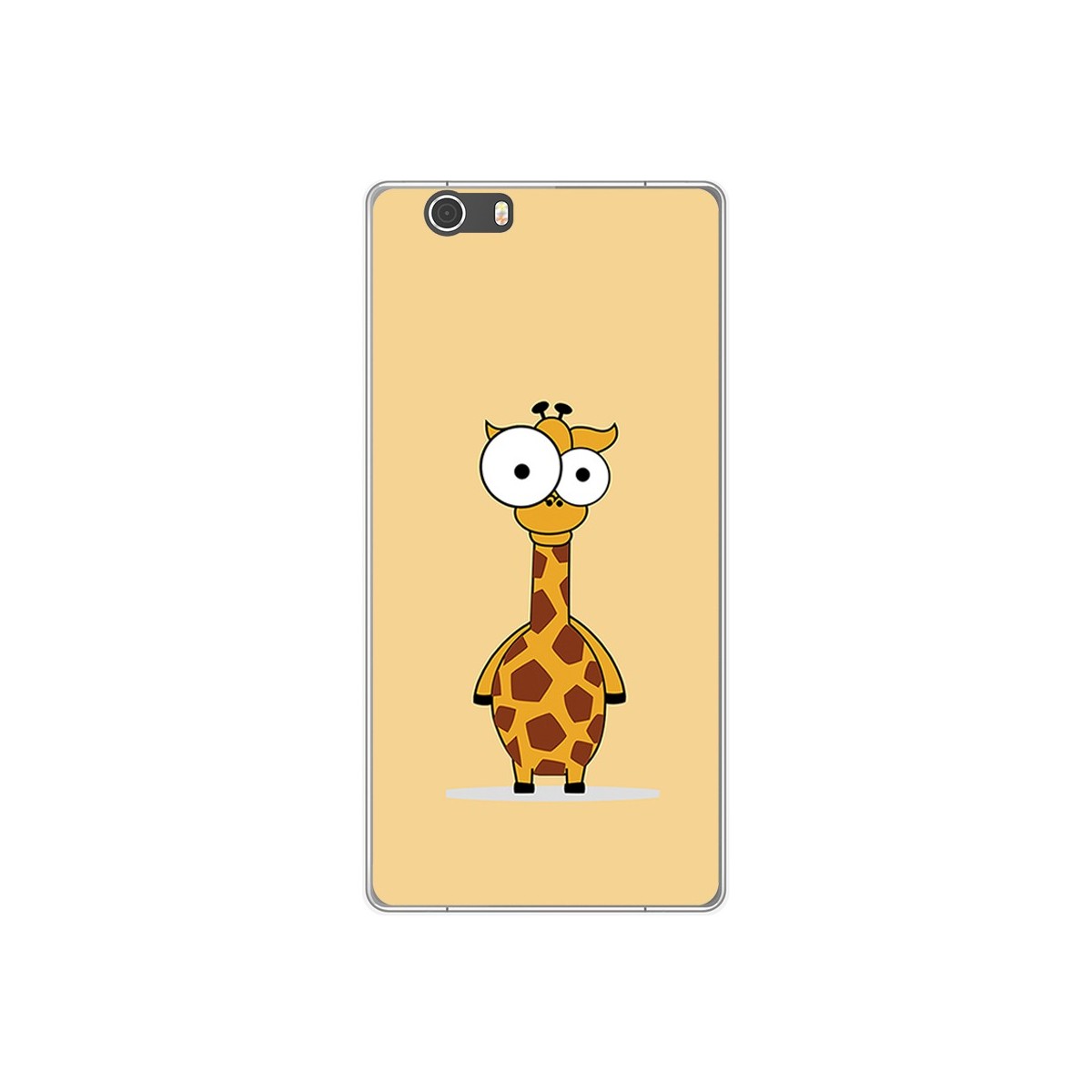 Funda Gel Tpu para Elephone M2 Diseño Jirafa Dibujos