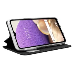 Funda Libro Soporte con Ventana para Samsung Galaxy A32 4G color Negra 2