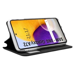 Funda Libro Soporte con Ventana para Samsung Galaxy A72 color Negra 2
