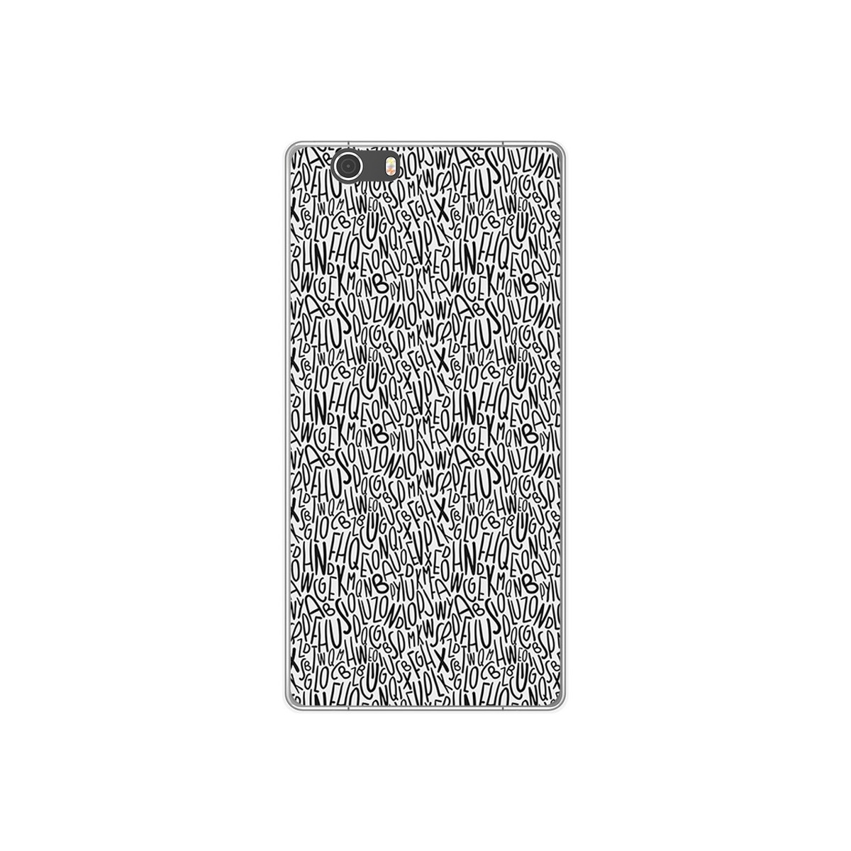 Funda Gel Tpu para Elephone M2 Diseño Letras Dibujos