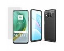 Pack 2 En 1 Funda Gel Tipo Carbono + Protector Cristal Templado para Xiaomi Mi 10T / MI 10T Pro