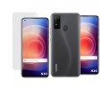 Pack 2 En 1 Funda Gel Transparente + Protector Cristal Templado para Doogee N30
