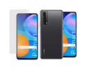 Pack 2 En 1 Funda Gel Transparente + Protector Cristal Templado para Huawei P Smart 2021