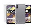 Pack 2 En 1 Funda Gel Transparente + Protector Cristal Templado para Lg K22