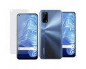 Pack 2 En 1 Funda Gel Transparente + Protector Cristal Templado para Realme 7 5G