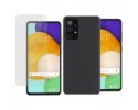 Pack 2 En 1 Funda Gel Transparente + Protector Cristal Templado para Samsung Galaxy A52 / A52 5G / A52s 5G