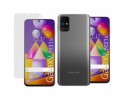 Pack 2 En 1 Funda Gel Transparente + Protector Cristal Templado para Samsung Galaxy M31s