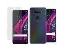 Pack 2 En 1 Funda Gel Transparente + Protector Cristal Templado para TCL 10 SE