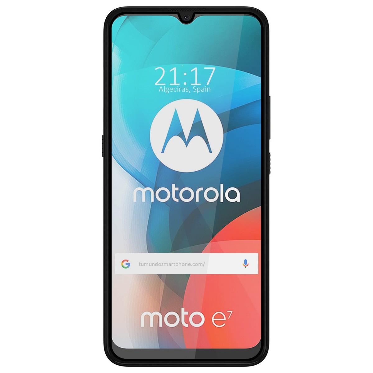 Protector Cristal Templado Completo 5D Full Glue Negro para Moto E7 Vidrio