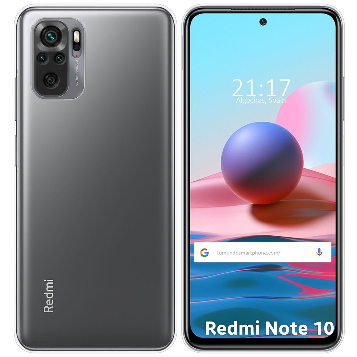 Funda Silicona Gel TPU Transparente para Xiaomi Redmi Note 10 / 10S
