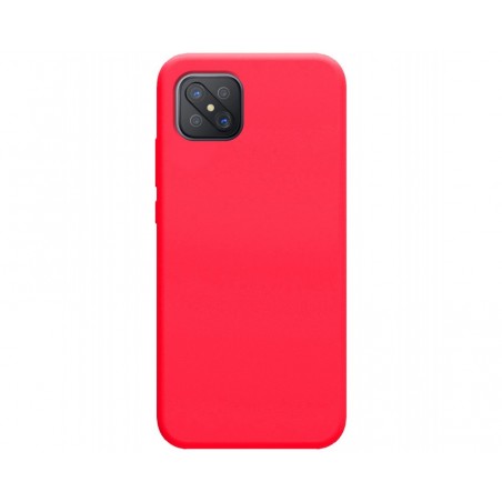Funda Silicona Líquida Ultra Suave para Oppo Reno 4Z 5G Color Rosa Fucsia