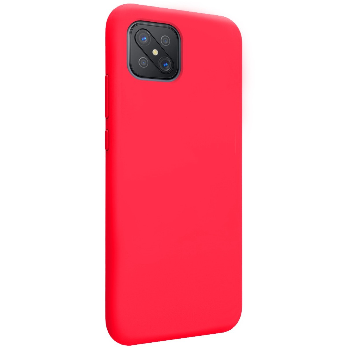 Funda Silicona Líquida Ultra Suave para Oppo Reno 4Z 5G Color Rosa Fucsia
