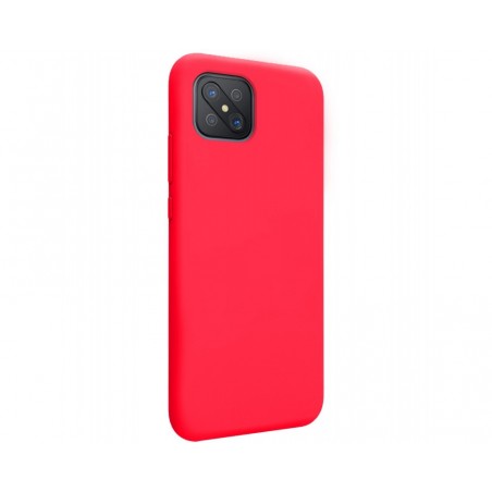 Funda Silicona Líquida Ultra Suave para Oppo Reno 4Z 5G Color Rosa Fucsia