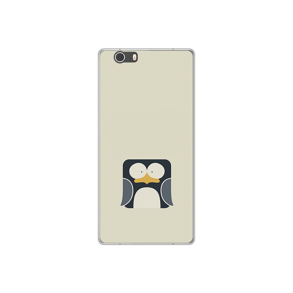 Funda Gel Tpu para Elephone M2 Diseño Pingüino Dibujos