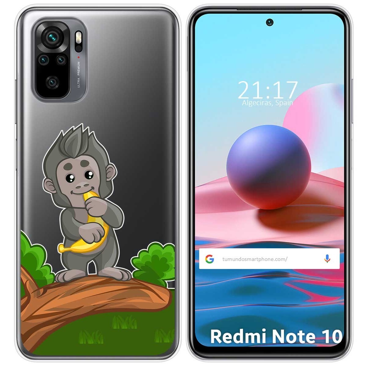 Funda Gel Transparente para Xiaomi Redmi Note 10 / 10S diseño Mono Dibujos
