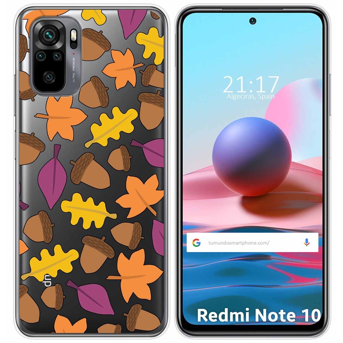 Funda Gel Transparente para Xiaomi Redmi Note 10 / 10S diseño Otoño Dibujos